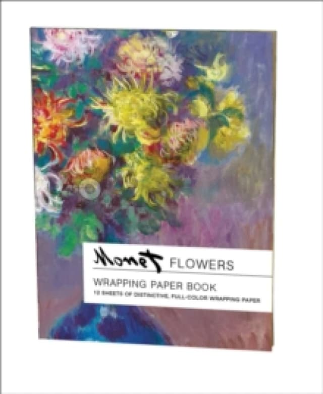 Flowers, Claude Monet Wrapping Paper Book Other printed item