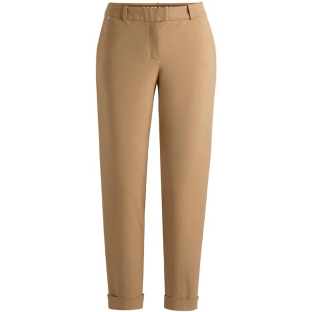 Boss Womens Tobaluka9 Straight Trousers Medium Beige female 4 (XXS)