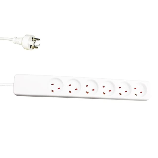 Garbot 24155124-5EE power extension 5m 6 AC outlet(s) Indoor White