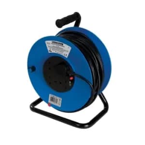 PowerMaster Cable Reel 230V Freestanding 13A 50m 4 Socket 934311