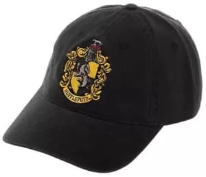 Harry Potter Hufflepuff Embroidered Cap - Black