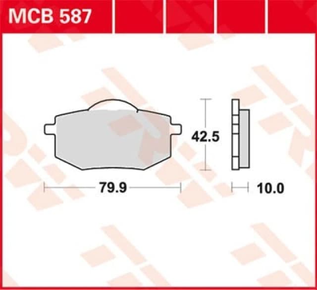 TRW Lucas Brake pad MCB587