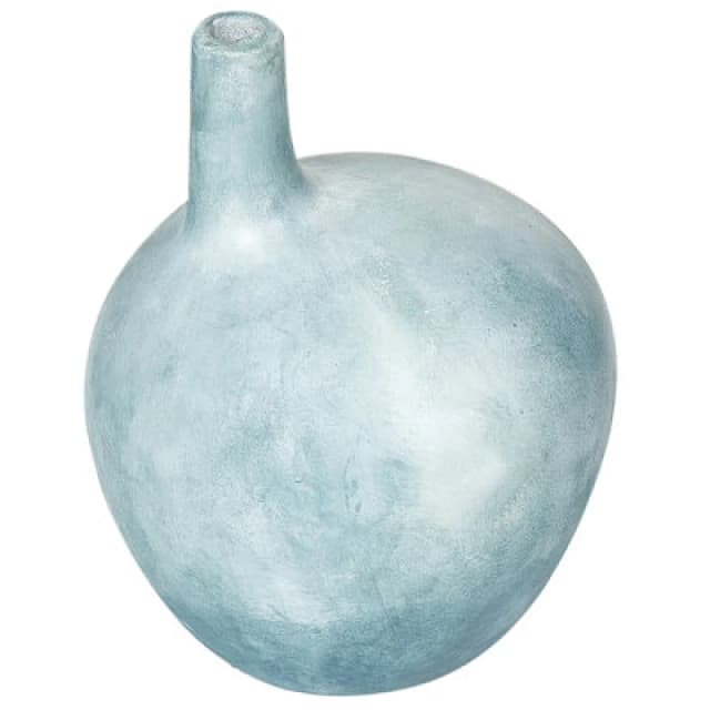 Beliani Decorative Vase Bentong Ceramic 26cm Light Blue