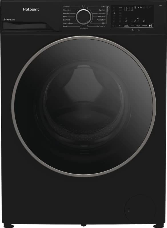 Hotpoint Fabric Care HBCA 123B CARE UK 12kg Washing Machine with 1400 rpm - Black - A Rated