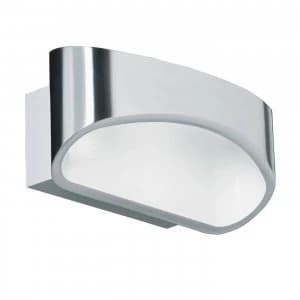 1 Light Indoor Wall Light Aluminium, White
