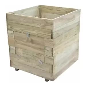 2' x 2' Forest Potato Planter (0.6m x 0.6m) - Natural Timber