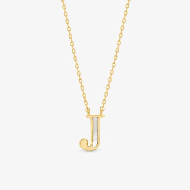 Inicio 14K Gold Plated and Mother of Pearl Initial Pendan Gold female One Size