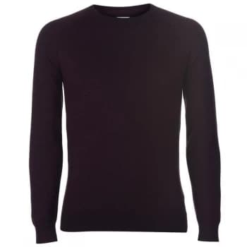 Linea Jones Twist Crew Jumper Mens - Burgundy