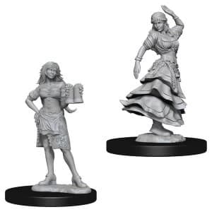 Pathfinder Deep Cuts Unpainted Miniatures (W4) Bartender/Dancing Girl