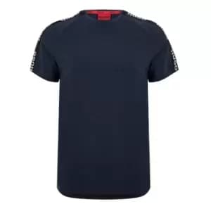 Hugo Sporty Tape T Shirt - Blue