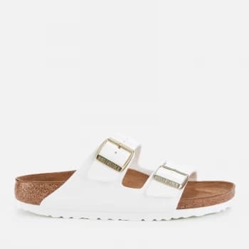 Birkenstock Womens Patent Arizona Double Strap Sandals - White - EU 36/UK 3.5