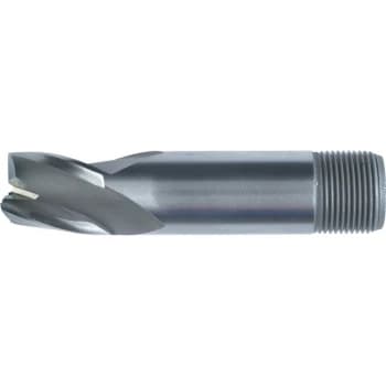 14.00MM HSS-Co 8% 3 Flute Threaded Shank Short Series Slot Drills - Uncoated