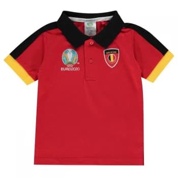 UEFA Euro 2020 Belgium Polo Shirt Infants - Red