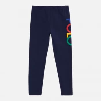 Polo Ralph Lauren Girls Retro Logo Leggings - French Navy - 12 Years
