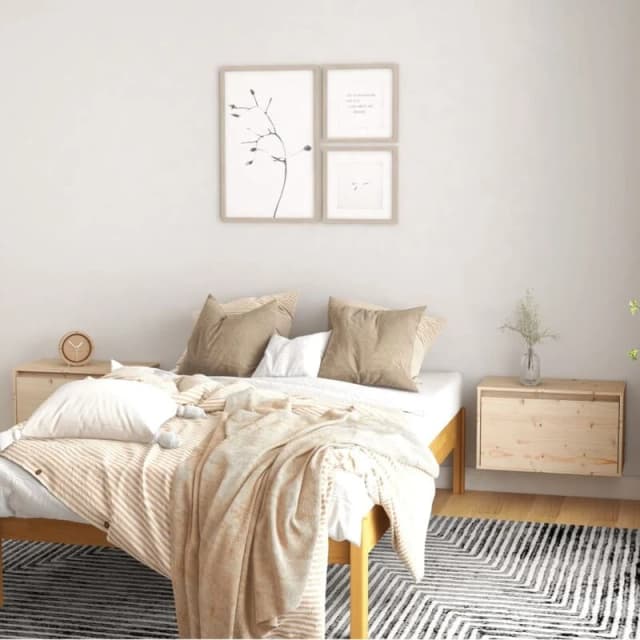 VIDAXL Wall Cabinets 2 pcs 60x30x35cm Solid Pinewood Vidaxl 8720286840382