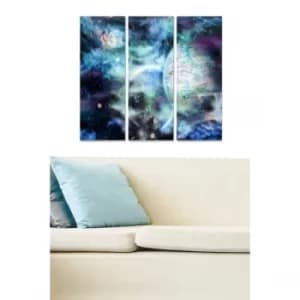 MDF2412737 Multicolor Decorative MDF Painting (3 Pieces)