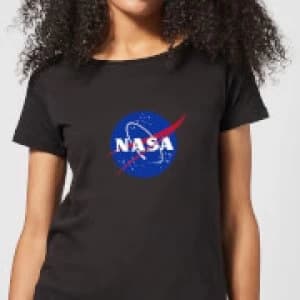 NASA Logo Insignia Womens T-Shirt - Black