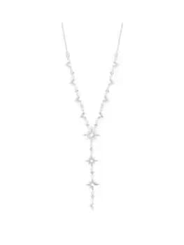 Lipsy Silver Celestial Y-Drop Necklace, Silver, Women
