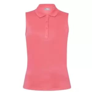 Callaway Sleeveless Knit Polo Shirt Ladies - Pink