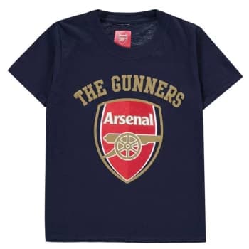 Source Lab Arsenal FC Crest T Shirt Junior Boys - Navy