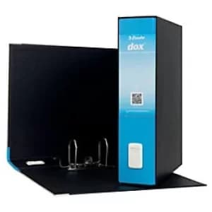 Esselte DOX 2 Class Lever Arch File Foolscap Light Blue Pack of 6