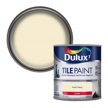 Dulux Iced Ivory Tile Paint 600ml