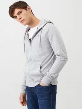 Tommy Hilfiger Full Zip Hoodie - Grey Marl