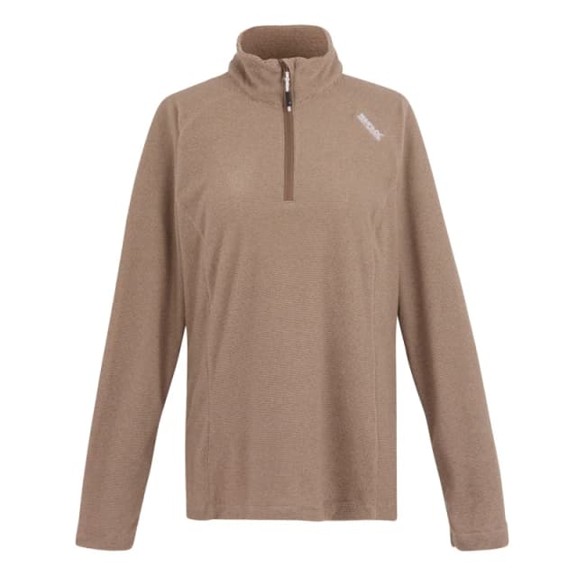 Womens 1/2 zip fleece Regatta Montes Marron Female 48
