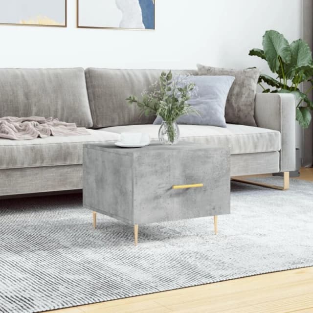VIDAXL Coffee Table Concrete Grey 50x50x40cm Engineered Wood Vidaxl 8720845428334
