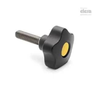 ELESA Lobe knob-VCT.32-SST-p-M6x16-C3 Grey