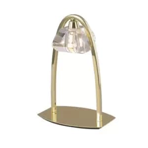 Alfa Large Table Lamp 1 Light G9, Polished Brass