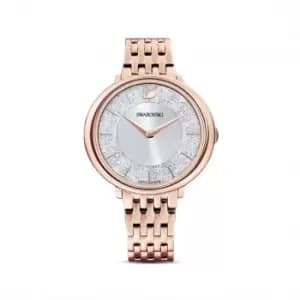 Crystalline Chic Metal Rose Gold-tone White Watch 5544590