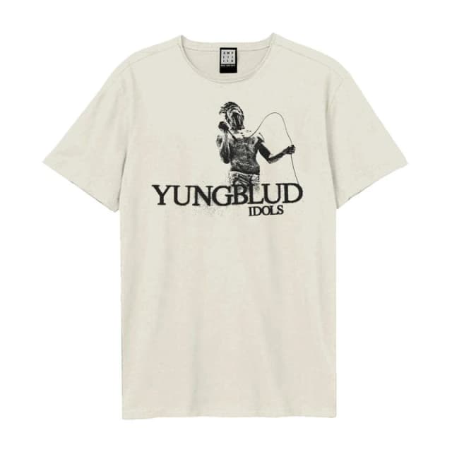Amplified Mens Album Cover Yungblud T-Shirt in Off-White Size: XS Off-White Male XS
