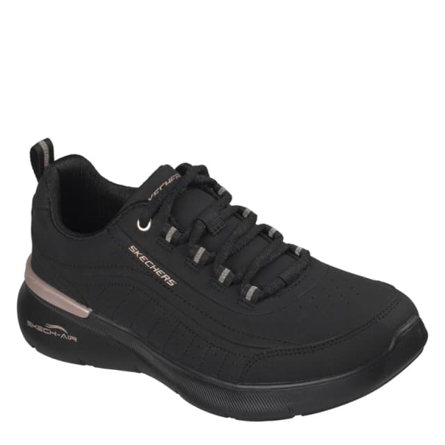 Skechers Womens Air Dynamight Black/Rose Gold female 3 (36)