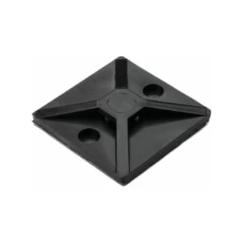 Cable Tie Mount, Self Adhesive, 19X19MM, Black (Pk-100) - Hellermanntyton
