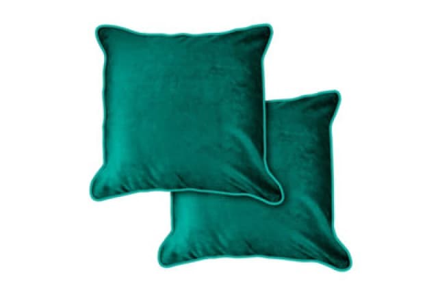 Plush Velvet Cushion Cover In Emerald