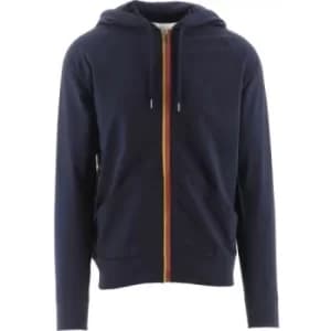 Paul Smith Inky Blue Stripe Tape Full Zip Hoodie