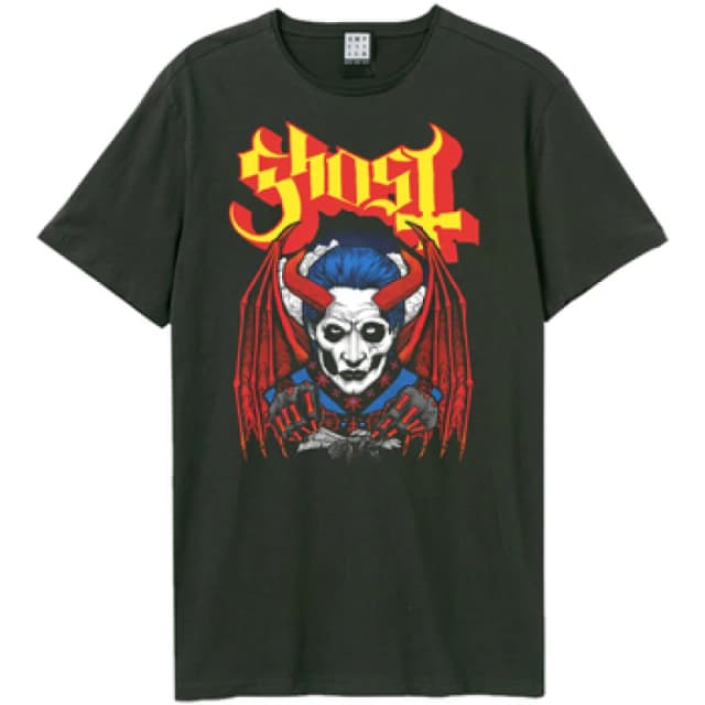 Amplified Amplified Men Demoniac Ghost T-Shirt in Charcoal Size: X-Small Charcoal XS Male 5063806007388