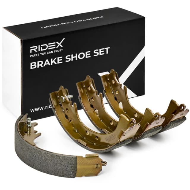 RIDEX 70B0167 Brake Shoes Rear Axle, Ø: 228mm, without lever Brake Shoe Set (70)