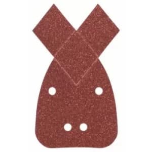 Bosch Accessories 2607017113 Multi-purpose sandpaper set Hook-and-loop-backed, Punched Grit size 80, 120, 180 (L x W) 93mm x 62mm 1 Set