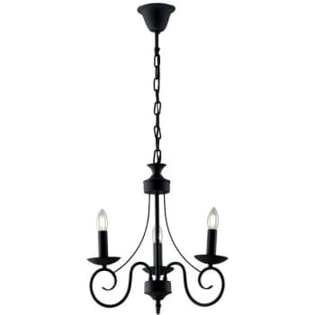 Fan Europe Lighting - Fan Europe BEATRICE 3 Light Chandeliers Anthracite 63x57cm