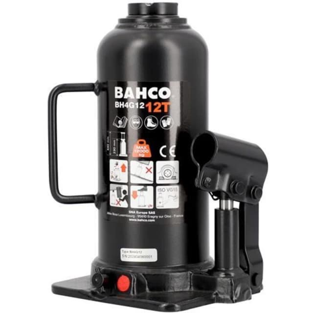 Bahco BH4G Hydraulic Bottle Jack BH4G12 Weight Capacity: 12 Tonne