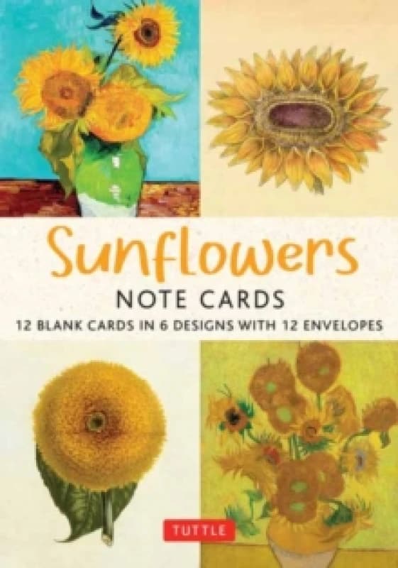 Sunflowers - 12 Blank Note Cards. Miscellaneous print. By Tuttle Studio Books