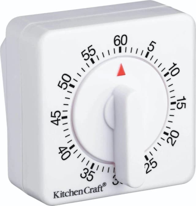 Kitchencraft One Hour Mechanical Timer White