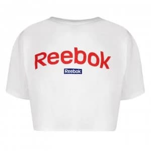 Reebok Linear Crop Top Ladies - White