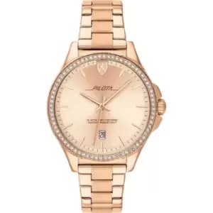 Ladies Scuderia Ferrari Plated Stainless Steel Pilota