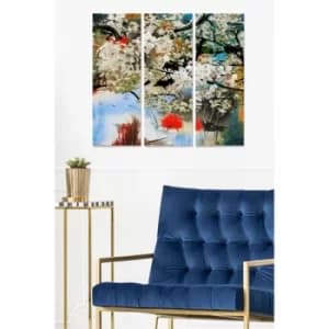 MDF4541435 Multicolor Decorative MDF Painting (3 Pieces)
