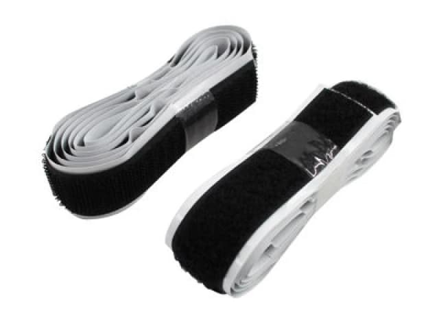 Faithfull 0170201Bklhtb Hook & Loop Self Adhesive Tape Black 20mm X1M Faitapehlb