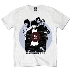 The Who - Maximum Rhythm & Blues Unisex Large T-Shirt - White