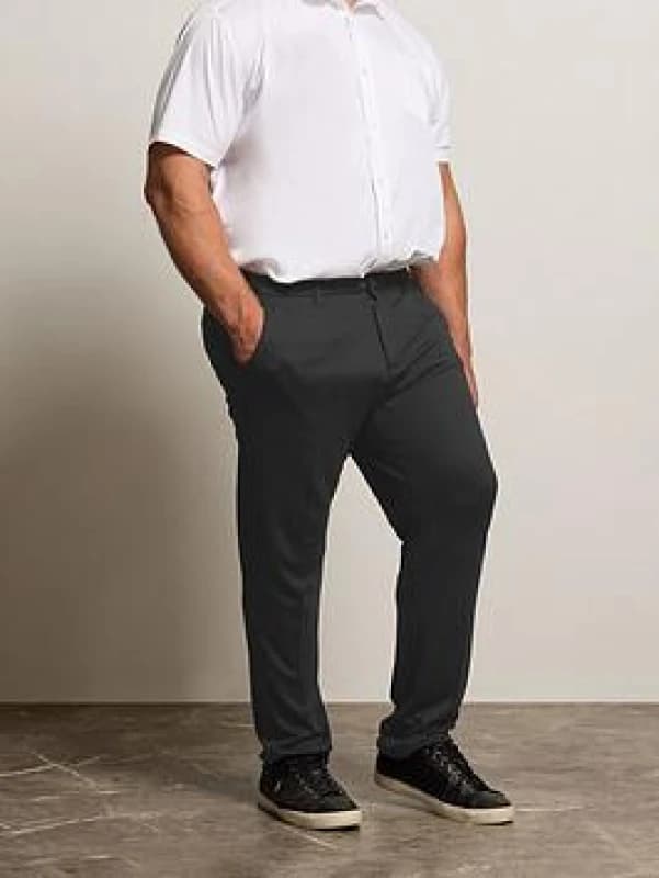 BadRhino BadRhino Men Stretch Trousers in Black Size: 40R Black 40R Male 5059738633580